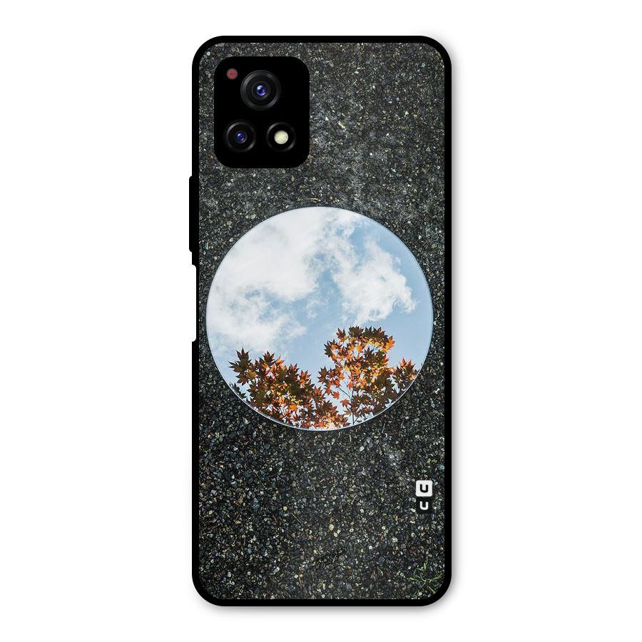 Beautiful Sky Leaves Metal Back Case for Vivo Y72 5G