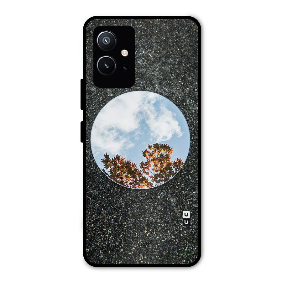 Beautiful Sky Leaves Metal Back Case for Vivo Y75 5G