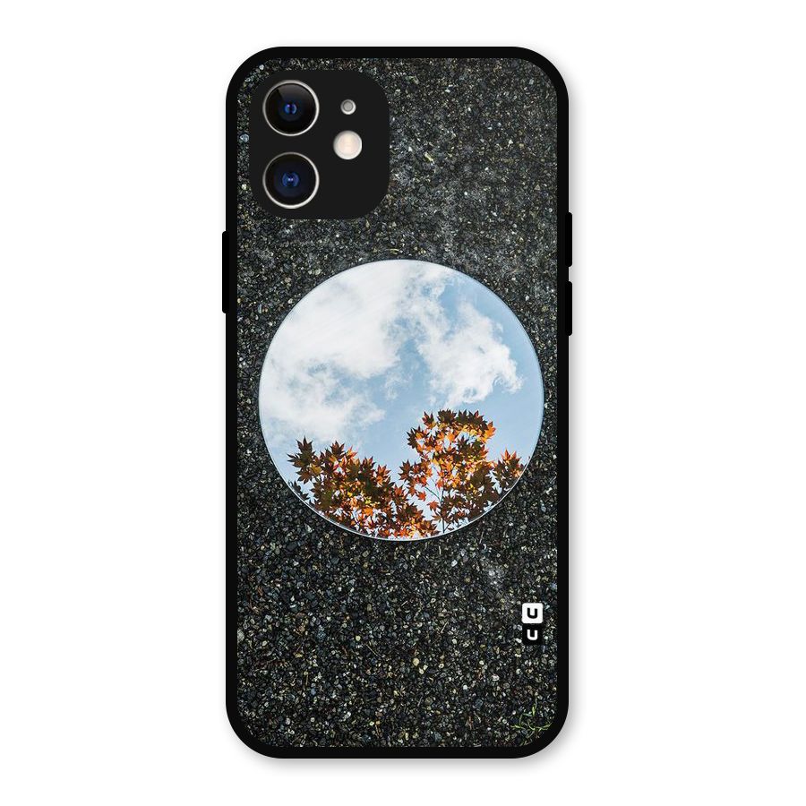 Beautiful Sky Leaves Metal Back Case for iPhone 12