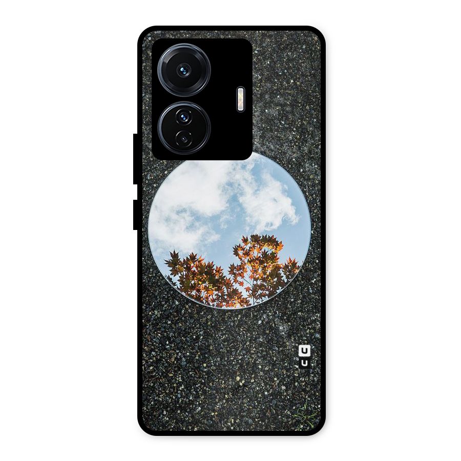 Beautiful Sky Leaves Metal Back Case for iQOO Z6