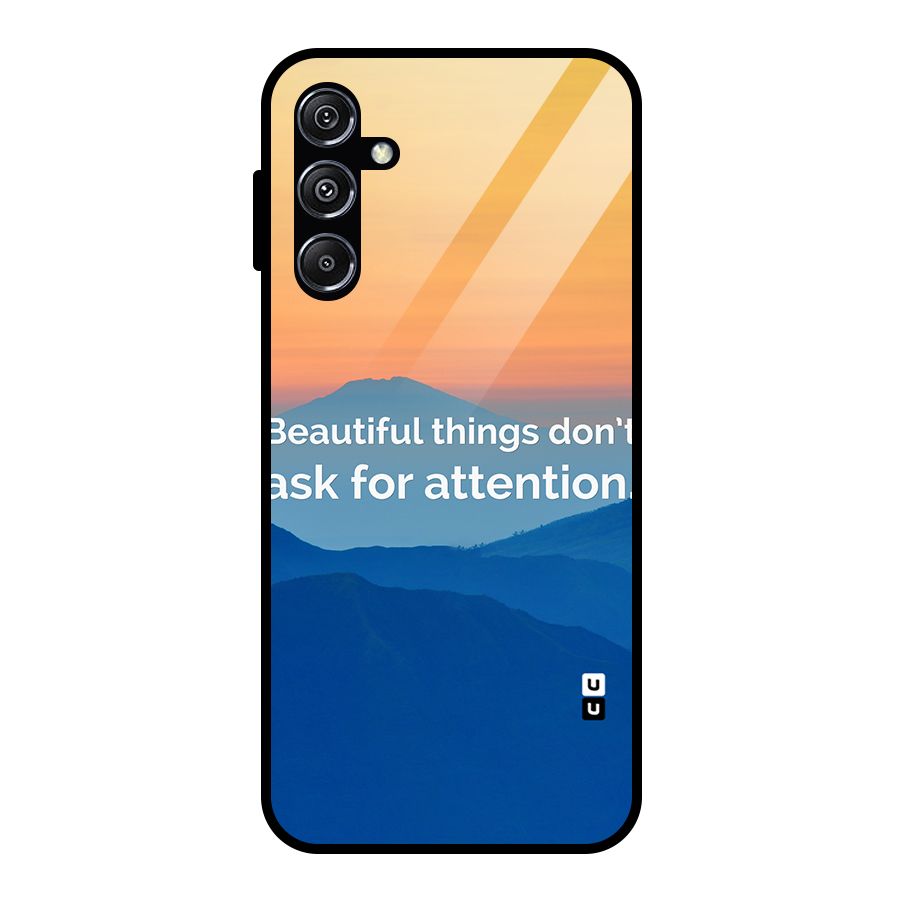Beautiful Things Quote Glass Back Case for Galaxy M34 5G