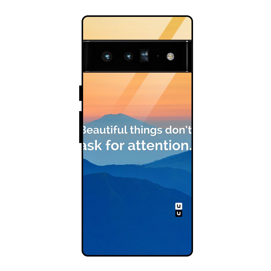 Beautiful Things Quote Glass Back Case for Google Pixel 6 Pro