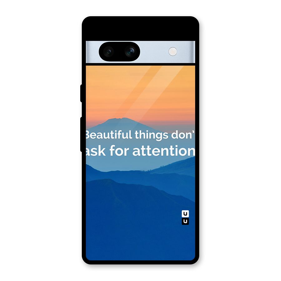 Beautiful Things Quote Glass Back Case for Google Pixel 7a
