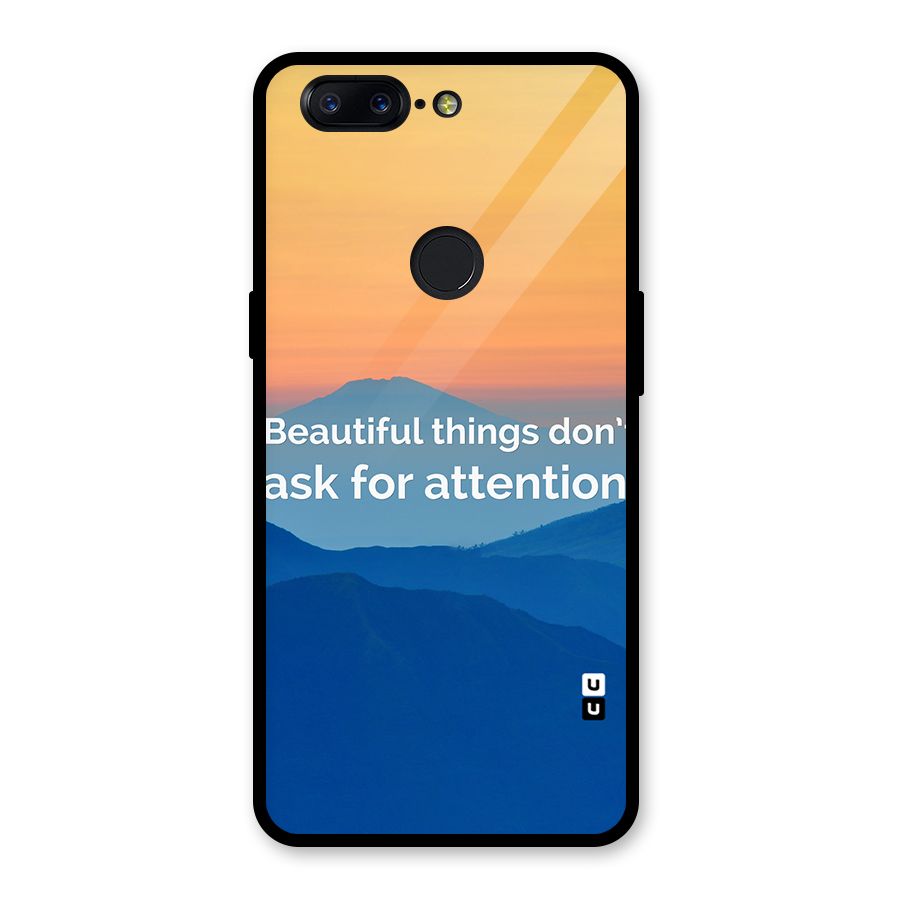 Beautiful Things Quote Glass Back Case for OnePlus 5T