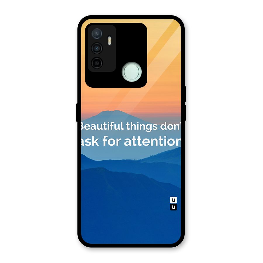 Beautiful Things Quote Glass Back Case for Oppo A53