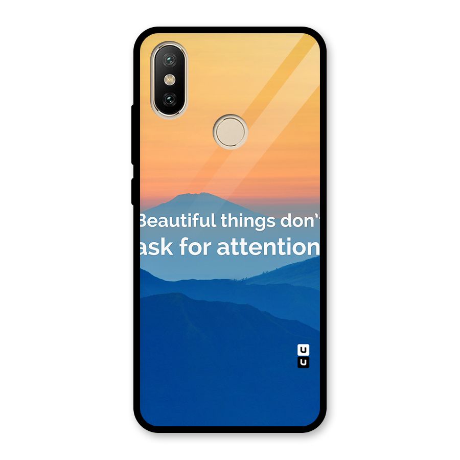 Beautiful Things Quote Glass Back Case for Redmi A2