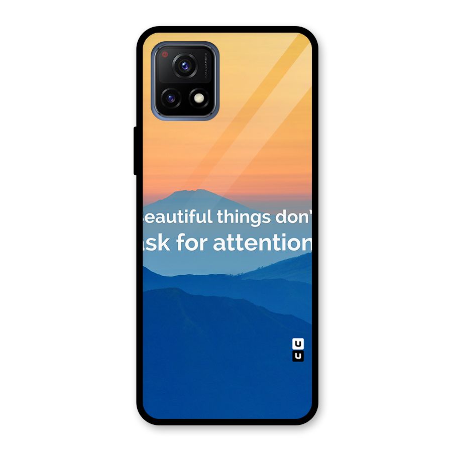 Beautiful Things Quote Glass Back Case for Vivo Y72 5G