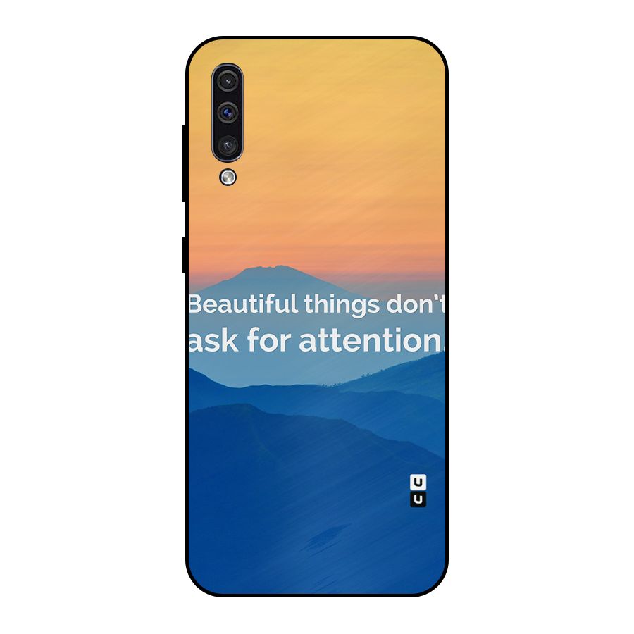 Beautiful Things Quote Metal Back Case for Galaxy A30s