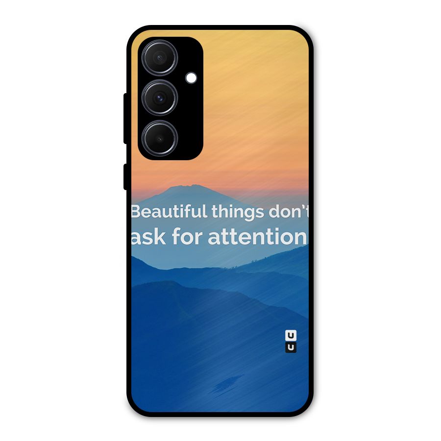Beautiful Things Quote Metal Back Case for Galaxy A35