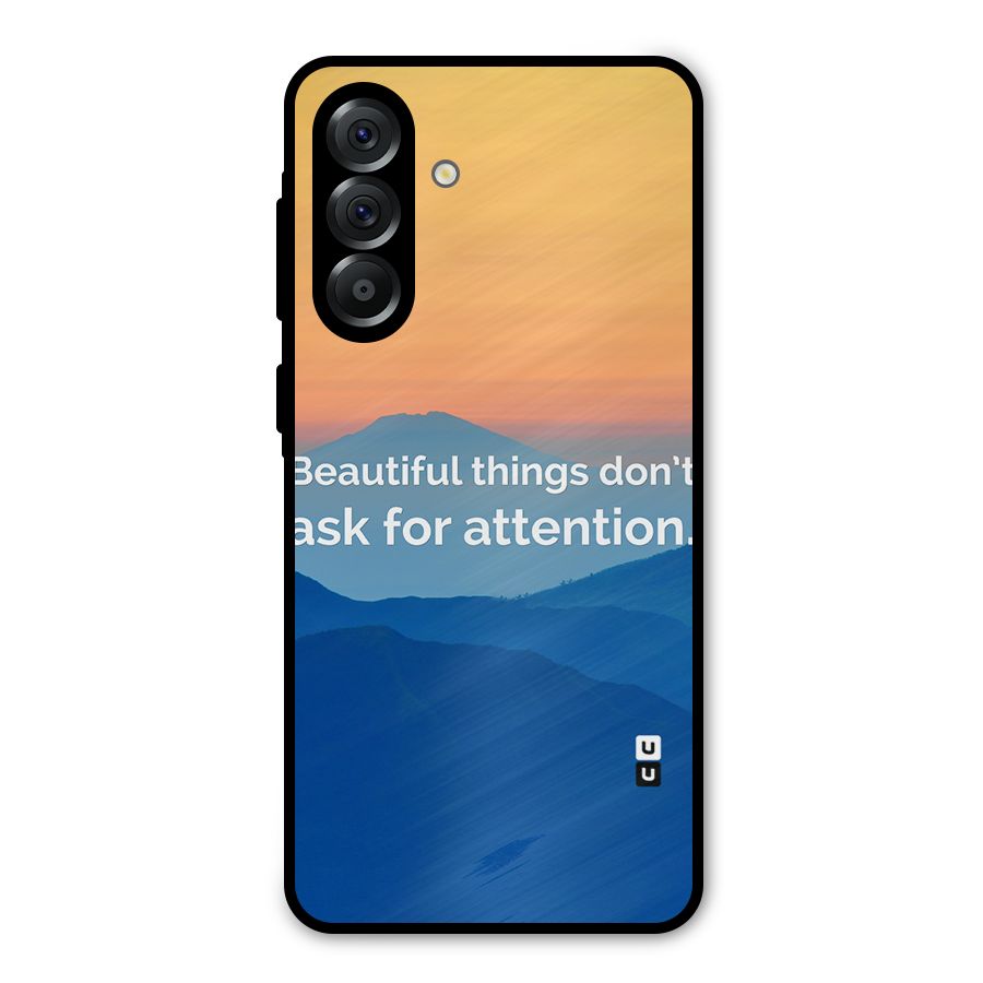 Beautiful Things Quote Metal Back Case for Galaxy A36