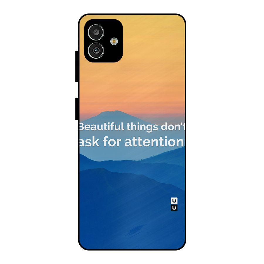 Beautiful Things Quote Metal Back Case for Galaxy M13 5G