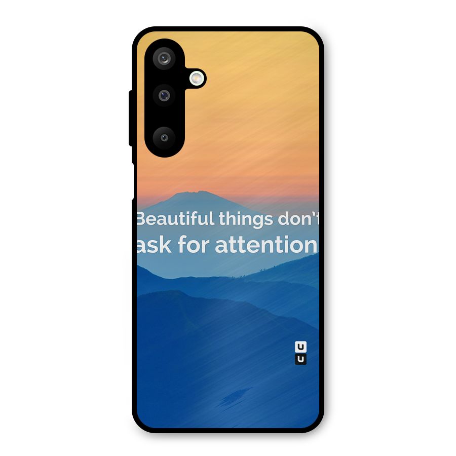 Beautiful Things Quote Metal Back Case for Galaxy M16