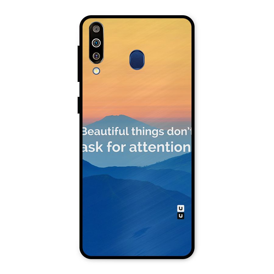 Beautiful Things Quote Metal Back Case for Galaxy M30