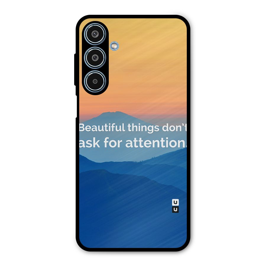 Beautiful Things Quote Metal Back Case for Galaxy M35