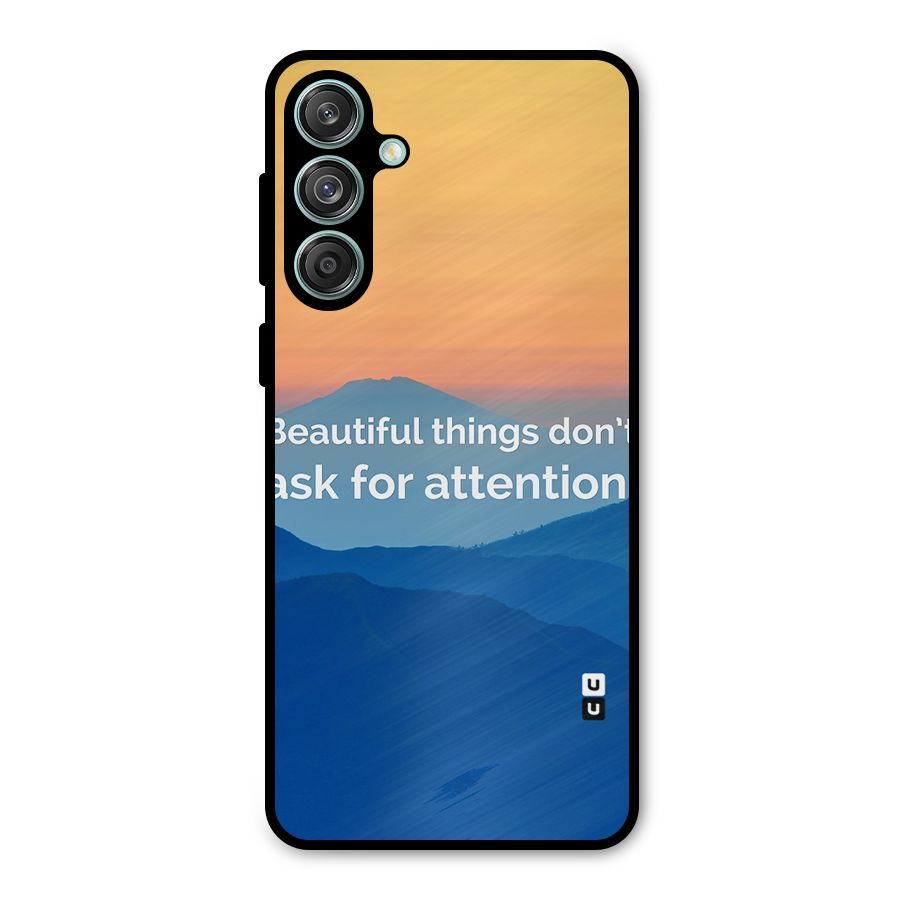 Beautiful Things Quote Metal Back Case for Galaxy M55 5G