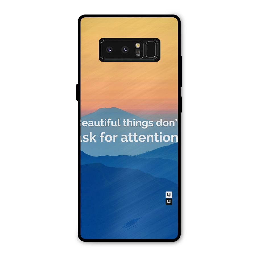 Beautiful Things Quote Metal Back Case for Galaxy Note 8