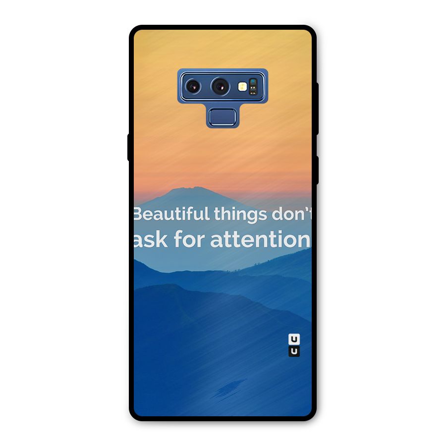 Beautiful Things Quote Metal Back Case for Galaxy Note 9