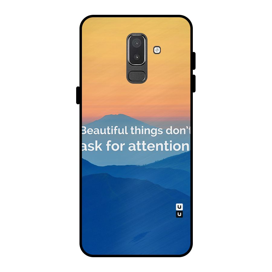 Beautiful Things Quote Metal Back Case for Galaxy On8 (2018)