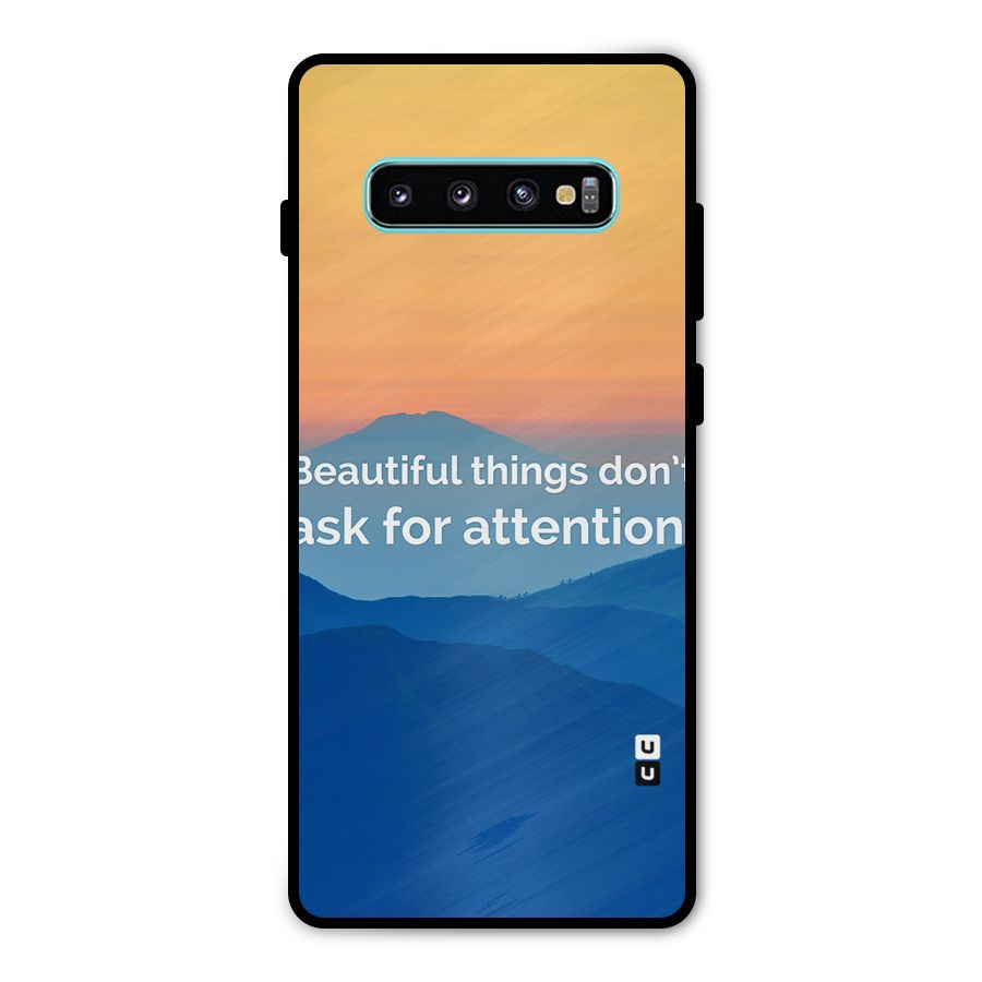 Beautiful Things Quote Metal Back Case for Galaxy S10 Plus