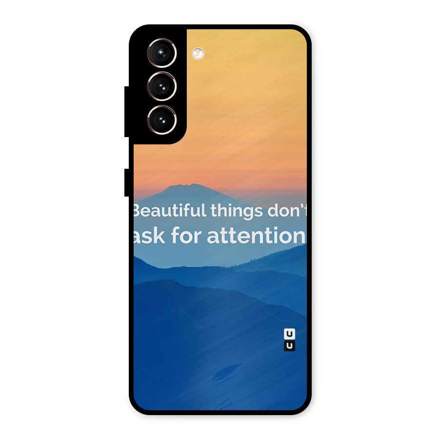 Beautiful Things Quote Metal Back Case for Galaxy S21 5G