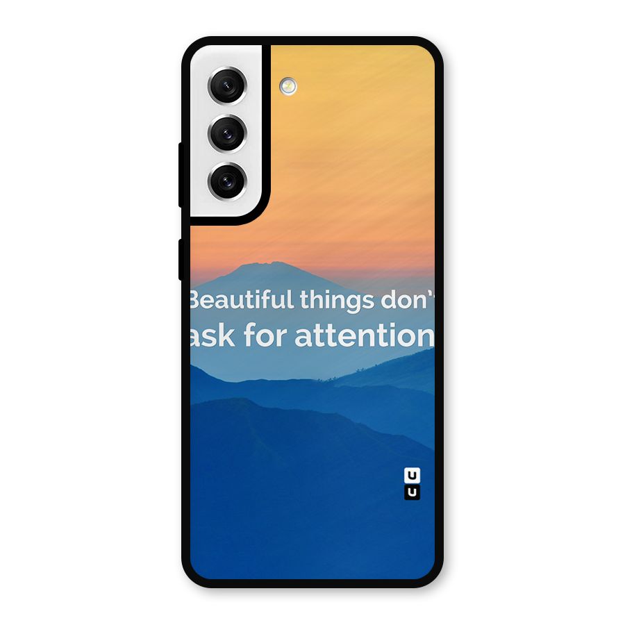 Beautiful Things Quote Metal Back Case for Galaxy S21 FE 5G
