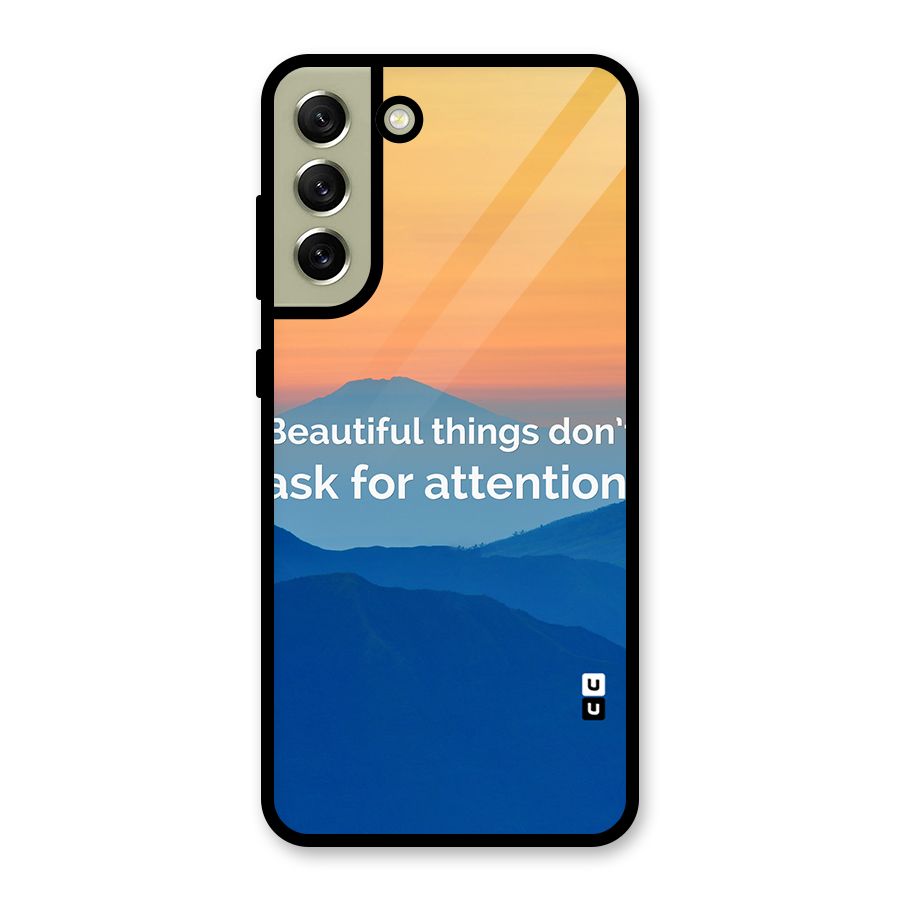 Beautiful Things Quote Metal Back Case for Galaxy S21 FE 5G (2023)