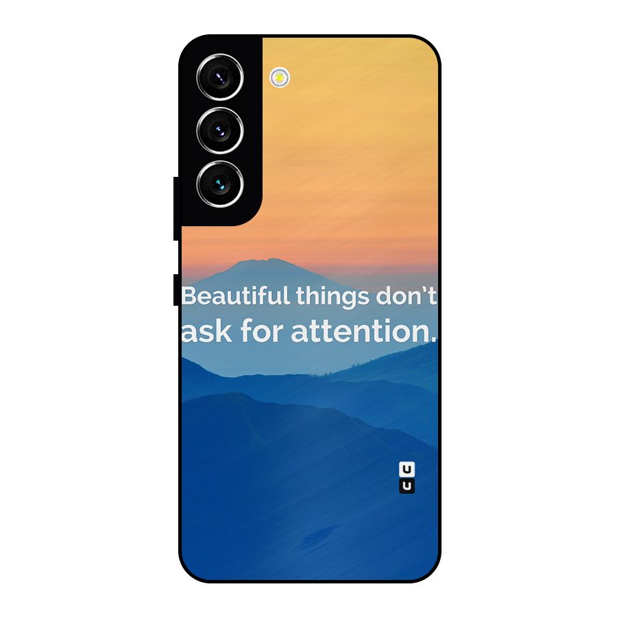 Beautiful Things Quote Metal Back Case for Galaxy S22 5G