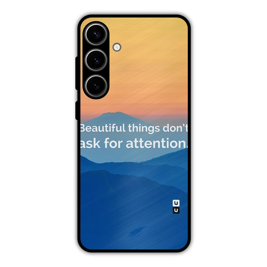 Beautiful Things Quote Metal Back Case for Galaxy S24 Plus