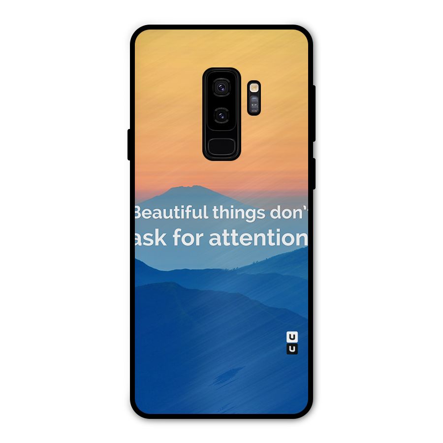 Beautiful Things Quote Metal Back Case for Galaxy S9 Plus
