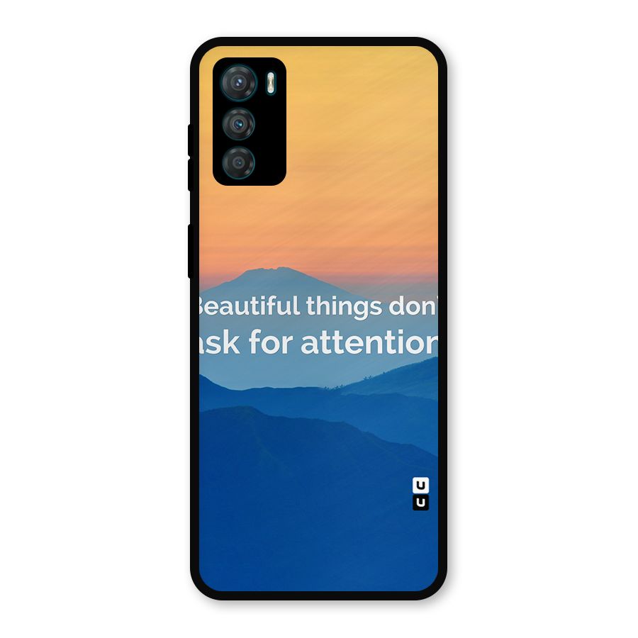 Beautiful Things Quote Metal Back Case for Moto G42
