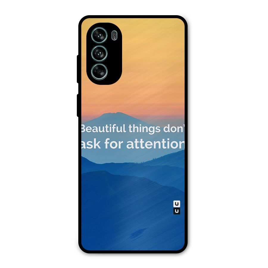 Beautiful Things Quote Metal Back Case for Moto G62
