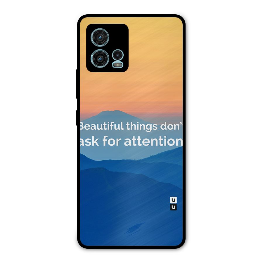 Beautiful Things Quote Metal Back Case for Moto G72