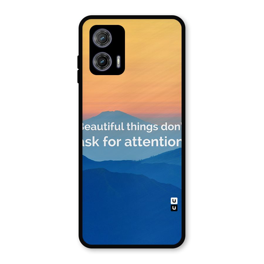 Beautiful Things Quote Metal Back Case for Moto G73