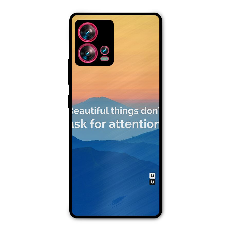 Beautiful Things Quote Metal Back Case for Motorola Edge 30 Fusion