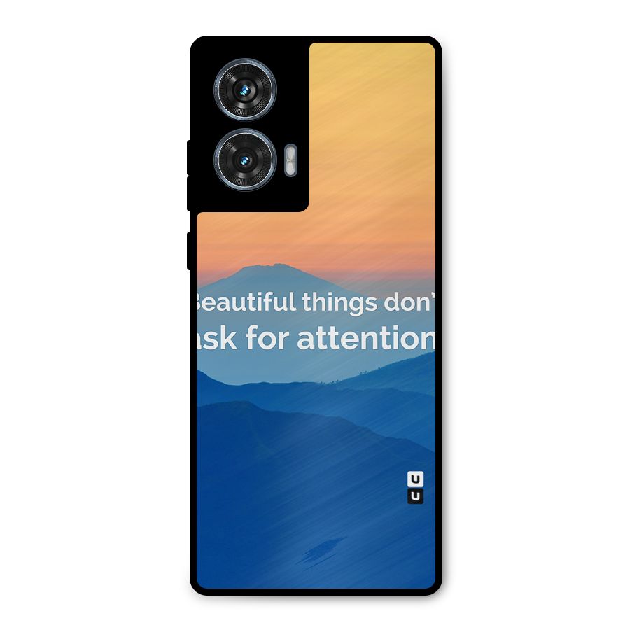 Beautiful Things Quote Metal Back Case for Motorola Edge 50 Fusion