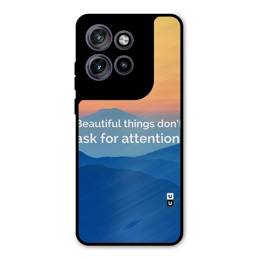 Beautiful Things Quote Metal Back Case for Motorola Edge 50 Neo
