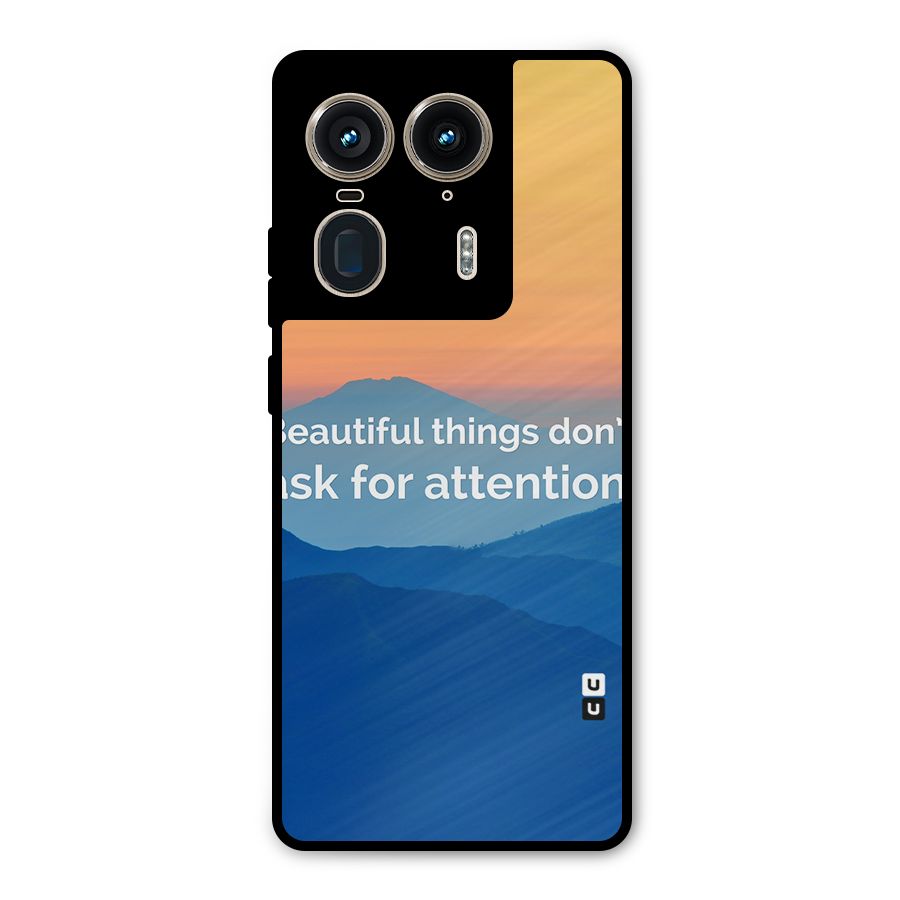 Beautiful Things Quote Metal Back Case for Motorola Edge 50 Ultra