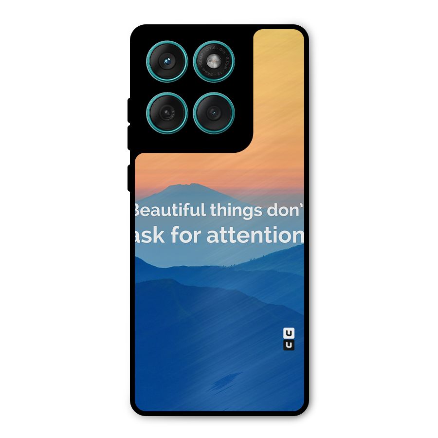 Beautiful Things Quote Metal Back Case for Motorola Edge 60 Fusion