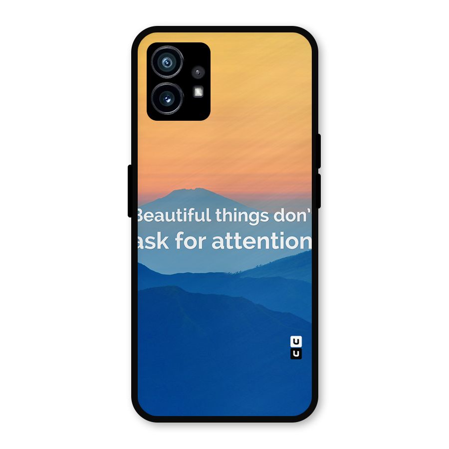 Beautiful Things Quote Metal Back Case for Nothing Phone 1