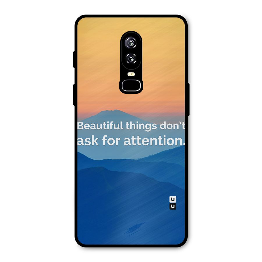 Beautiful Things Quote Metal Back Case for OnePlus 6