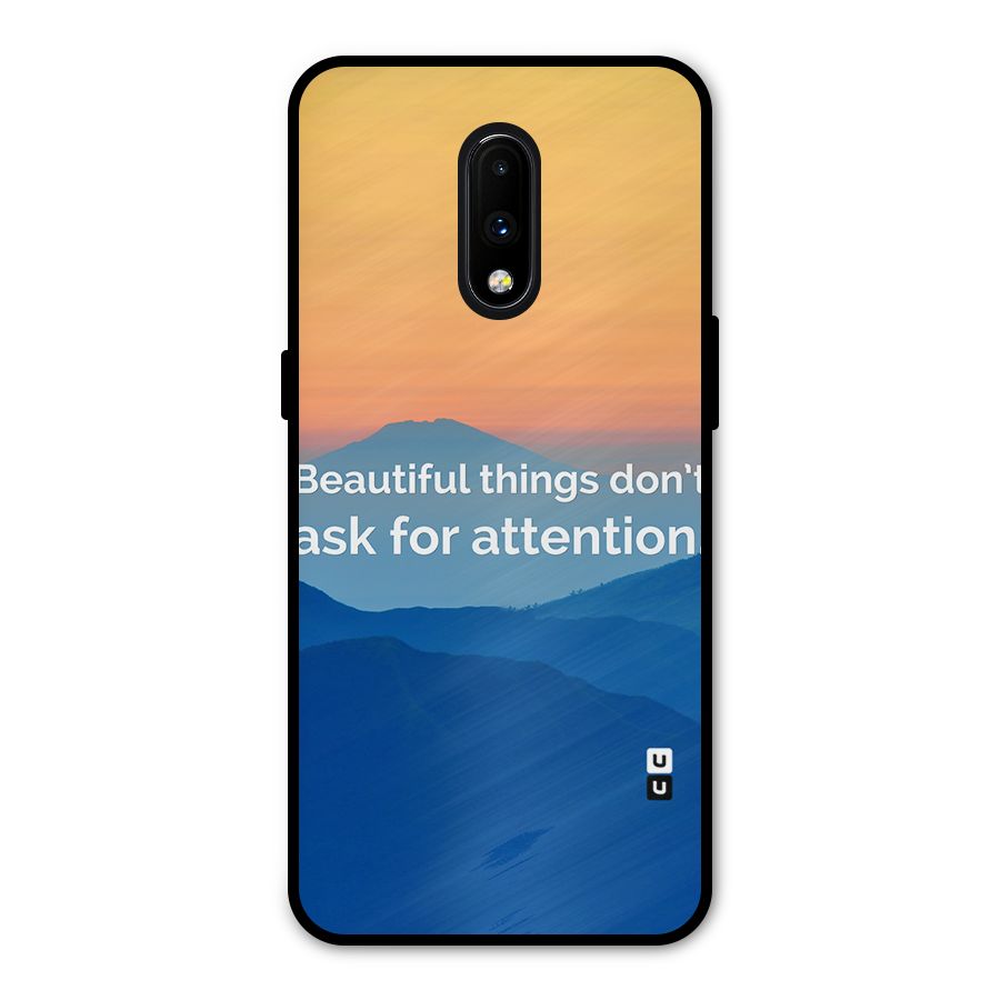 Beautiful Things Quote Metal Back Case for OnePlus 7