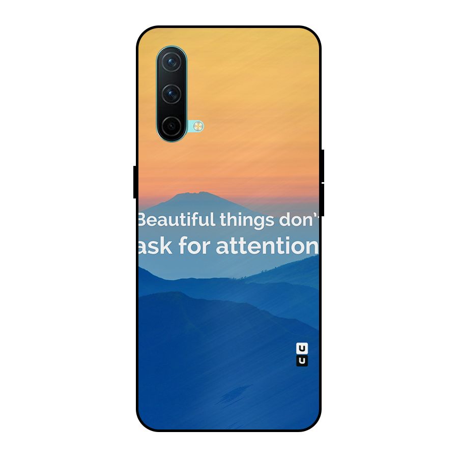 Beautiful Things Quote Metal Back Case for OnePlus Nord CE 5G