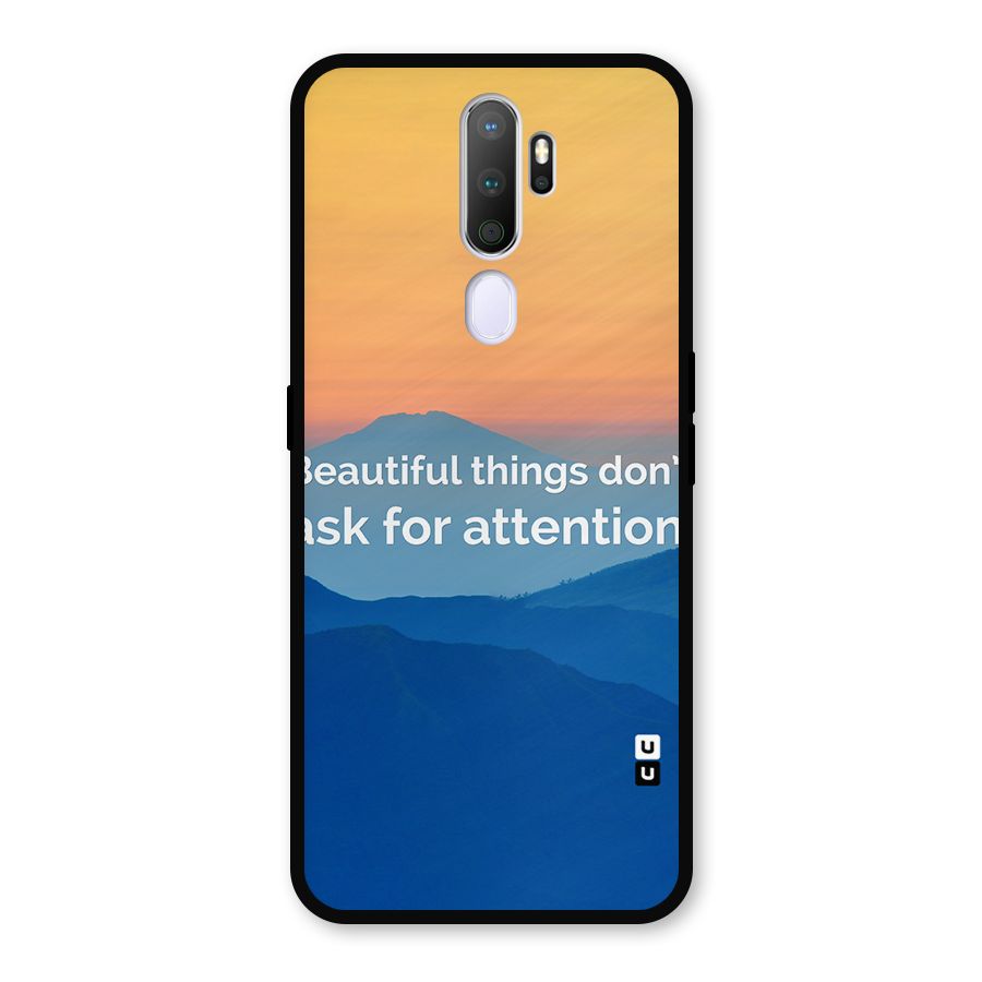 Beautiful Things Quote Metal Back Case for Oppo A5 (2020)