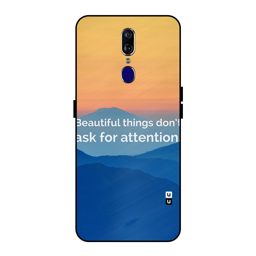 Beautiful Things Quote Metal Back Case for Oppo F11