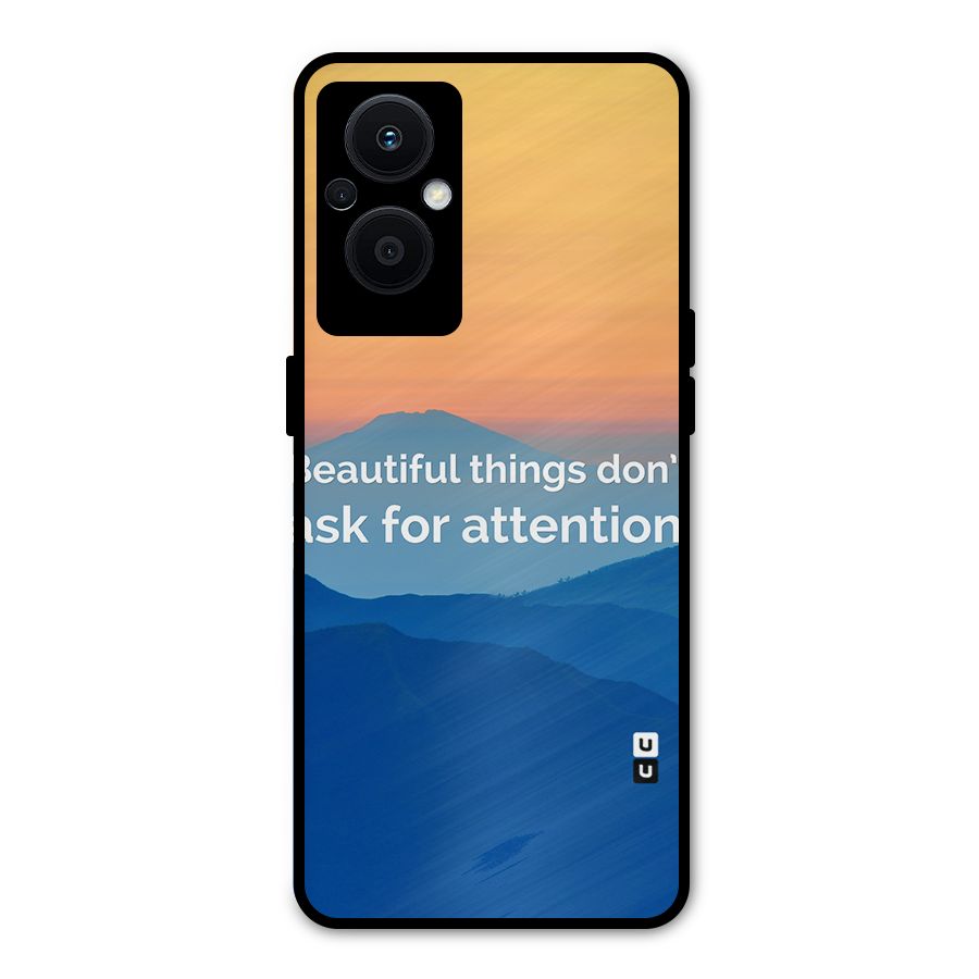 Beautiful Things Quote Metal Back Case for Oppo F21s Pro 5G