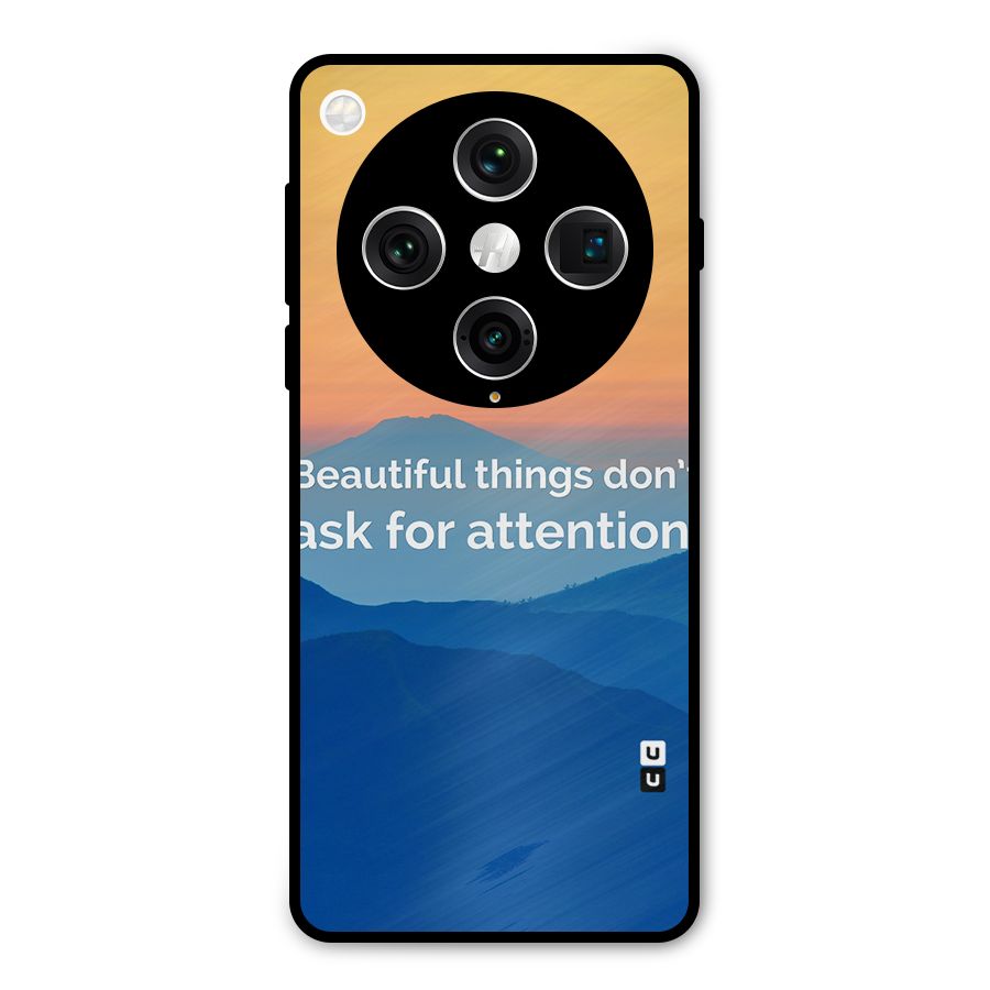Beautiful Things Quote Metal Back Case for Oppo Find X8 Pro