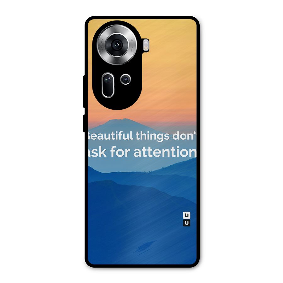 Beautiful Things Quote Metal Back Case for Oppo Reno11 5G