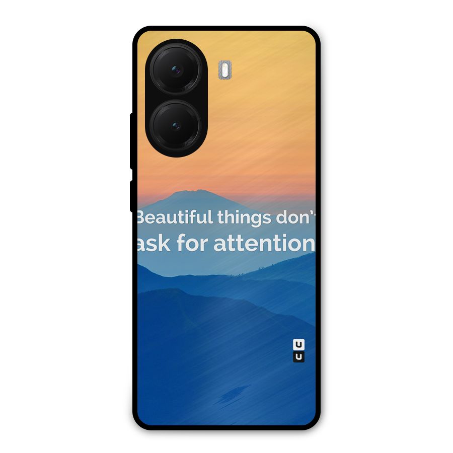 Beautiful Things Quote Metal Back Case for Poco X7 Pro