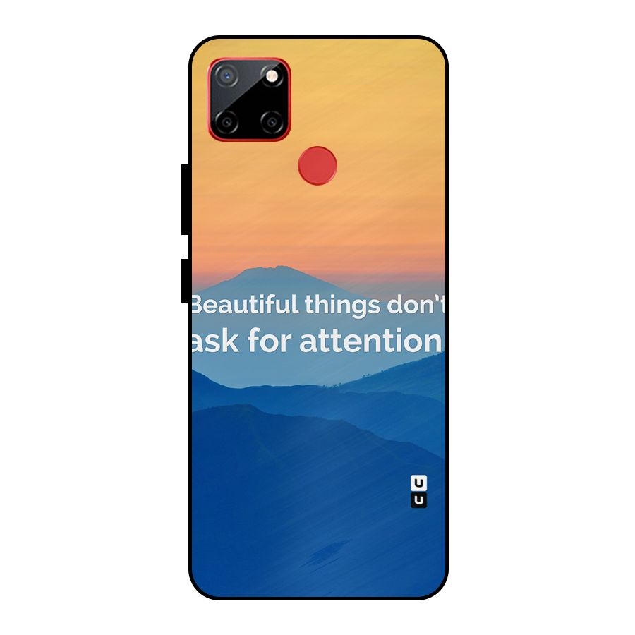 Beautiful Things Quote Metal Back Case for Realme C12