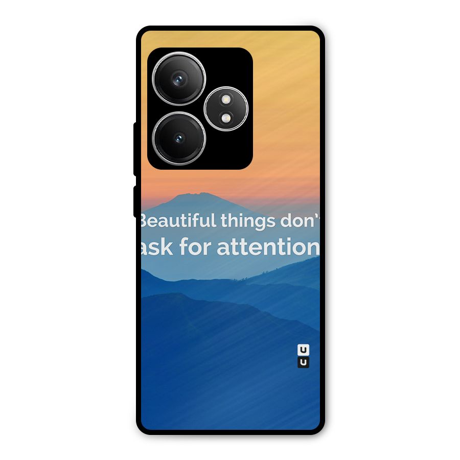 Beautiful Things Quote Metal Back Case for Realme GT 6T